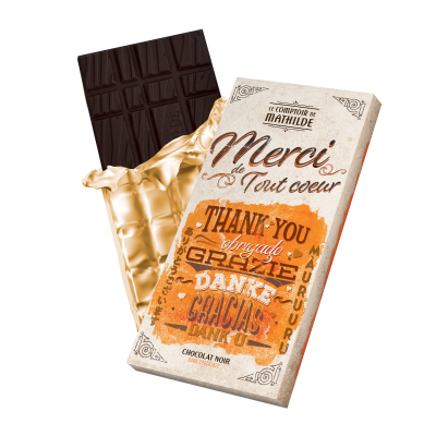 "Merci" - Tablette Chocolat...