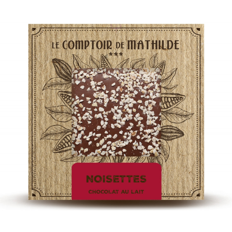 Tablette de Chocolat au Lait - Grué de Cacao & Noisettes