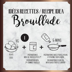 Kit Brouillade saveur Truffe noire et Truffe d'été huile olive 50cl préparation