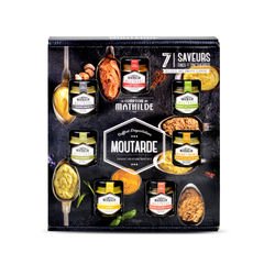 Coffret dégustation - 7 pots de 35 g de moutarde