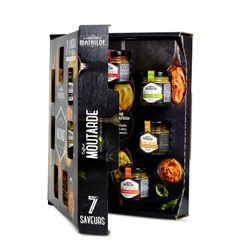 Coffret dégustation - 7 pots de 35 g de moutarde
