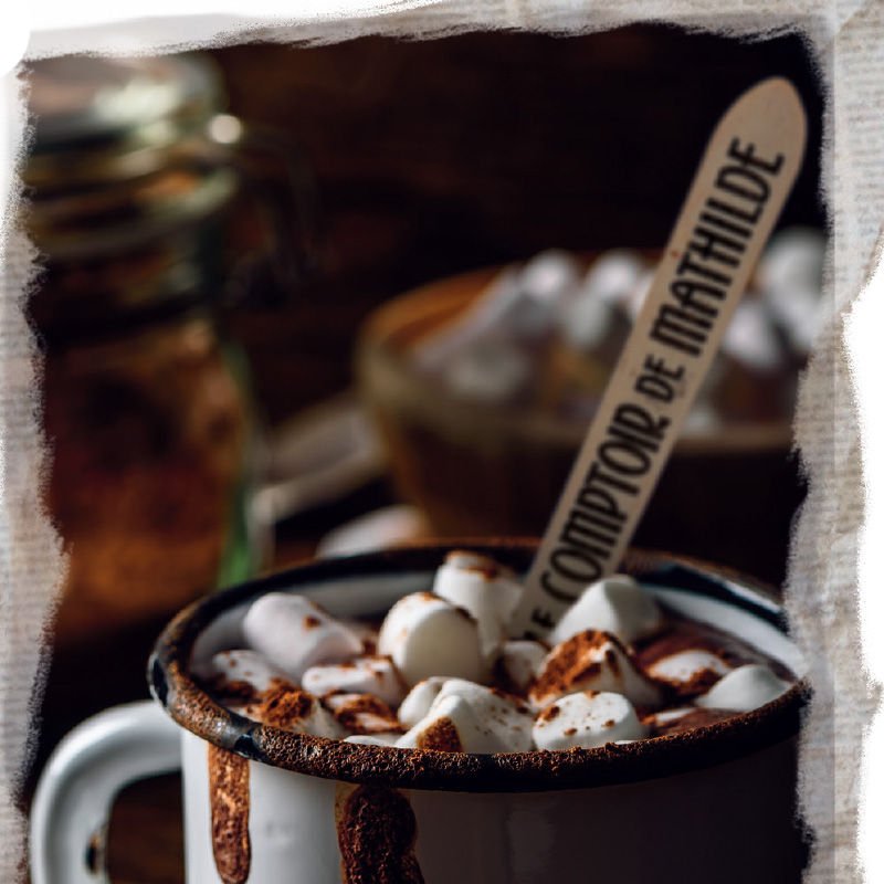 Cuillère pour chocolat chaud : chocolat au lait - Choc-O-Lait