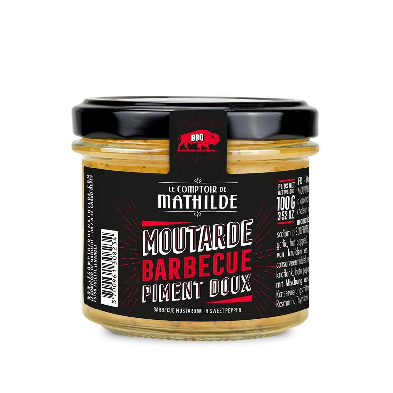 Mustard with Sweet Pepper - Barbecue 3.52oz Mustard with Sweet Pepper - Barbecue 3.52oz