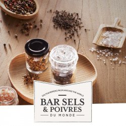 Coffret le Commis - 8 pots - Coffret épices sel poivre à offrir
