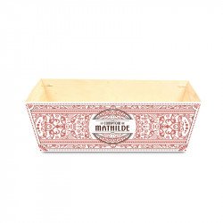 Panier rectangle bois arabesque- vendu vide
