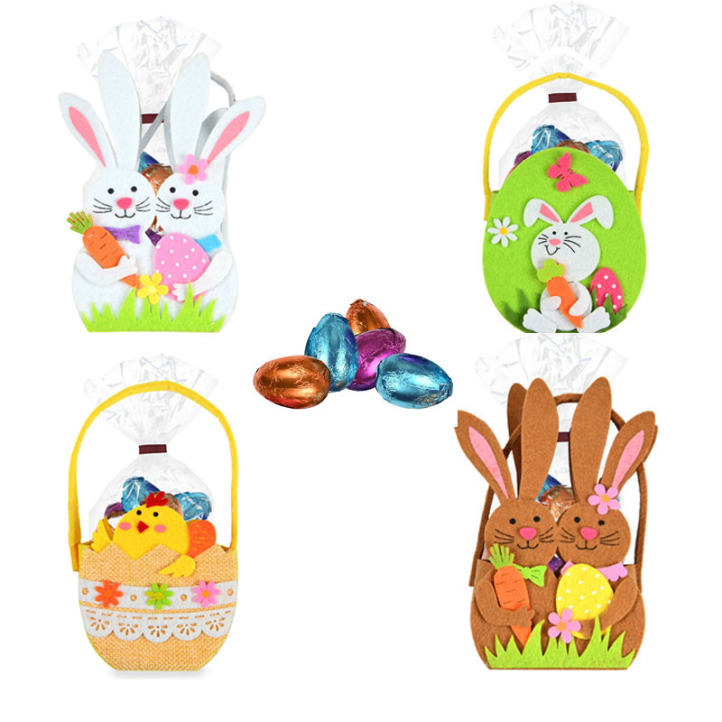 48 Pz 8×6 Cm Colorate Uova Di Pasqua Per Bambini Uova Caccia Cestino