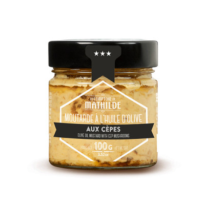 Moutarde à l'huile d'olive aux Cèpes - 100g