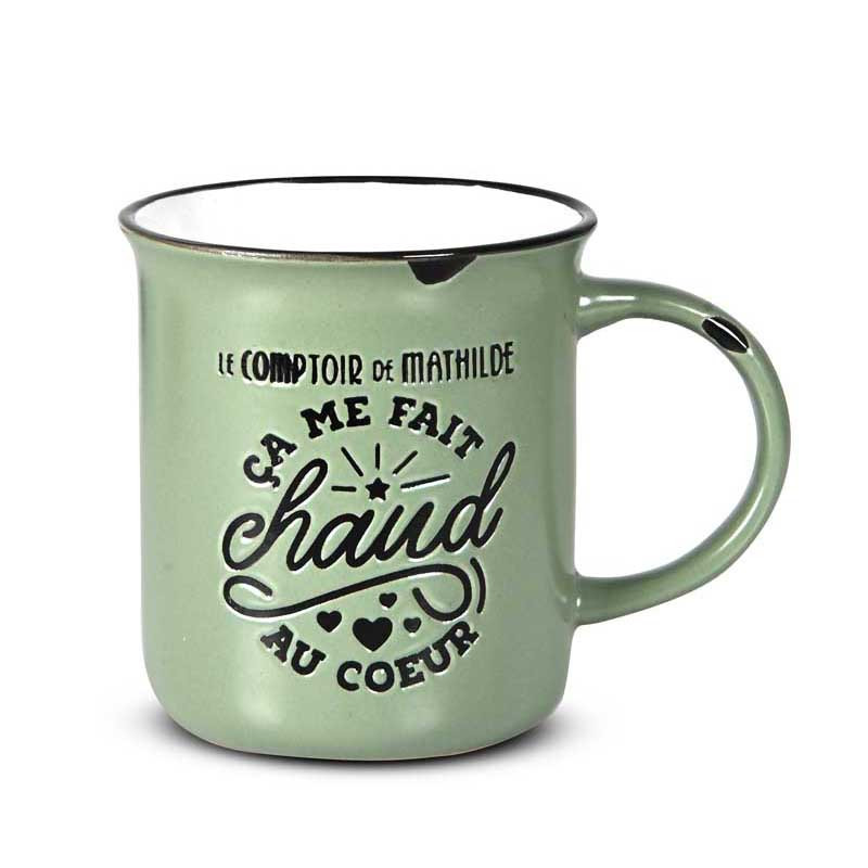 Coffret 2 hot chocolate avec mug de Noël Le comptoir de Mathilde 250g