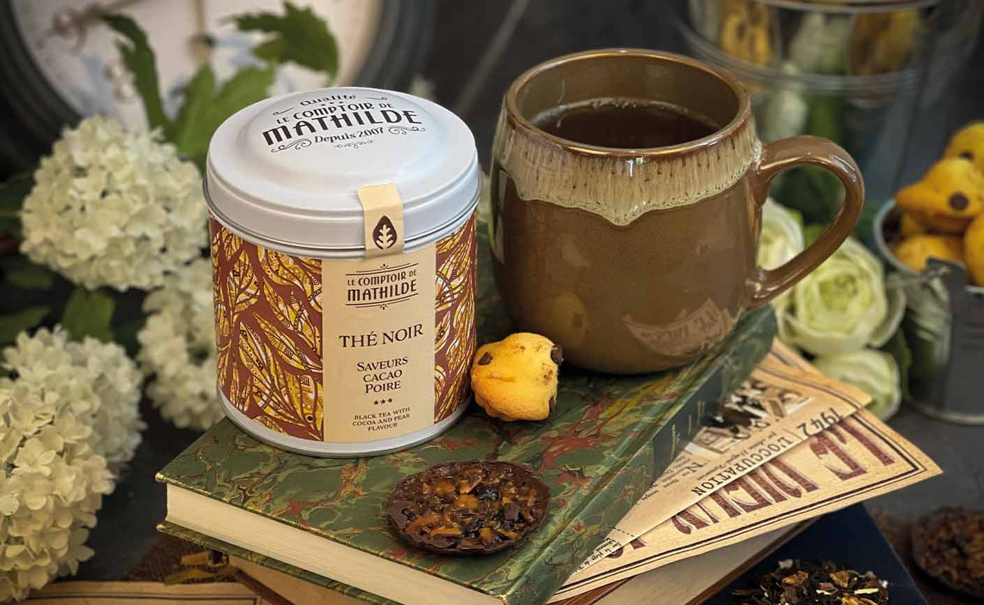 De Zwarte Thee smaken Peer Cacao