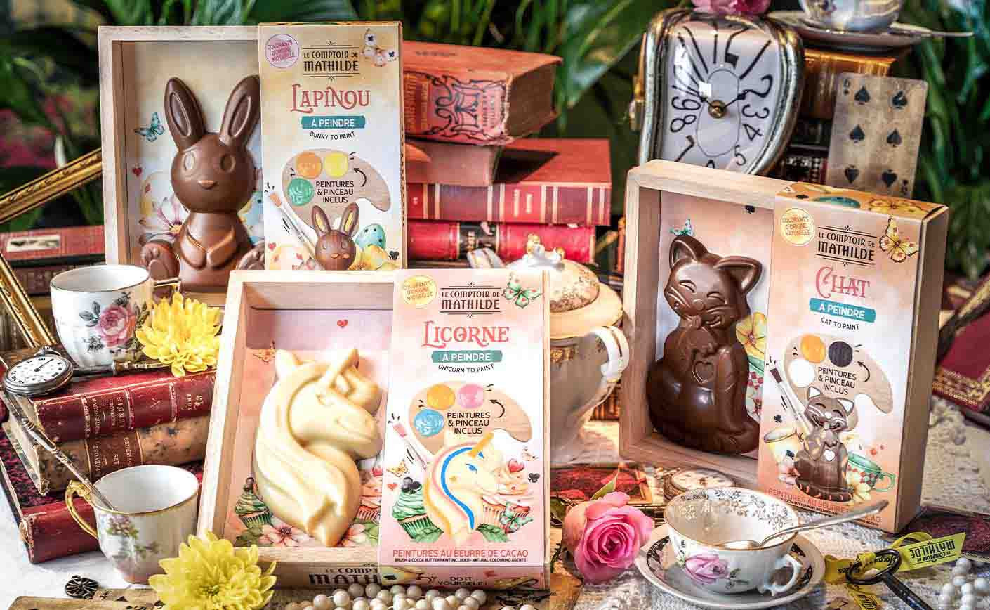 Pasen creatief en lekker: ontdek onze chocoladedieren om te schilderen.